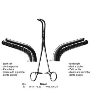 Sarot Bronchus Forceps