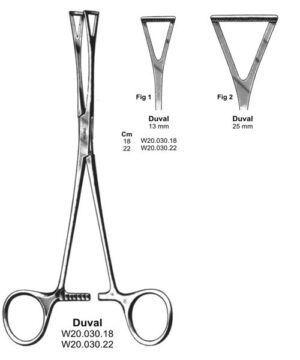 Duval Intestinal Forceps