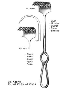 Koerte Retractors Blunt